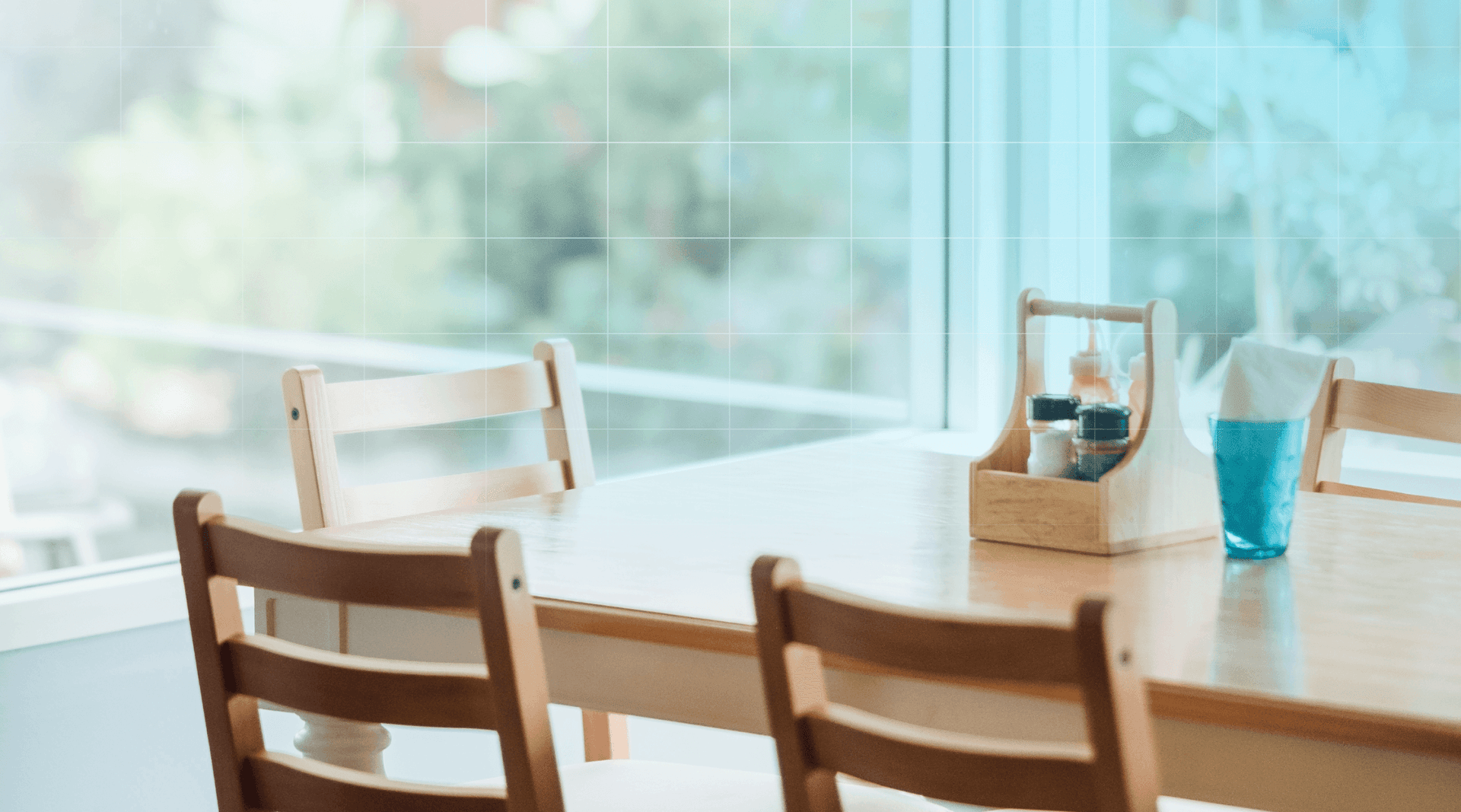 Tables at a hospitality location.